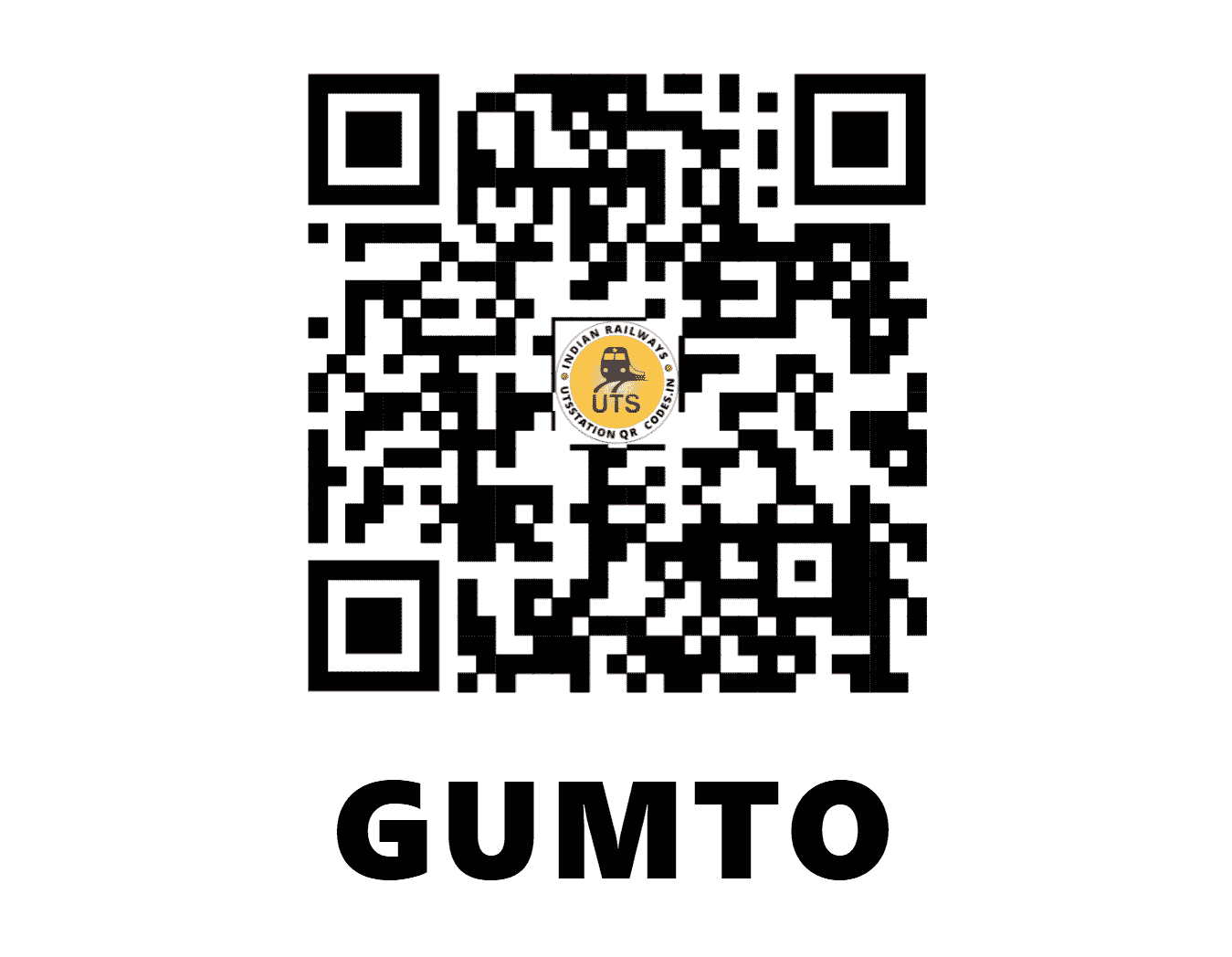 UTS QR Code for GUMTO - GMTO (NF - ARUNACHAL PRADESH)